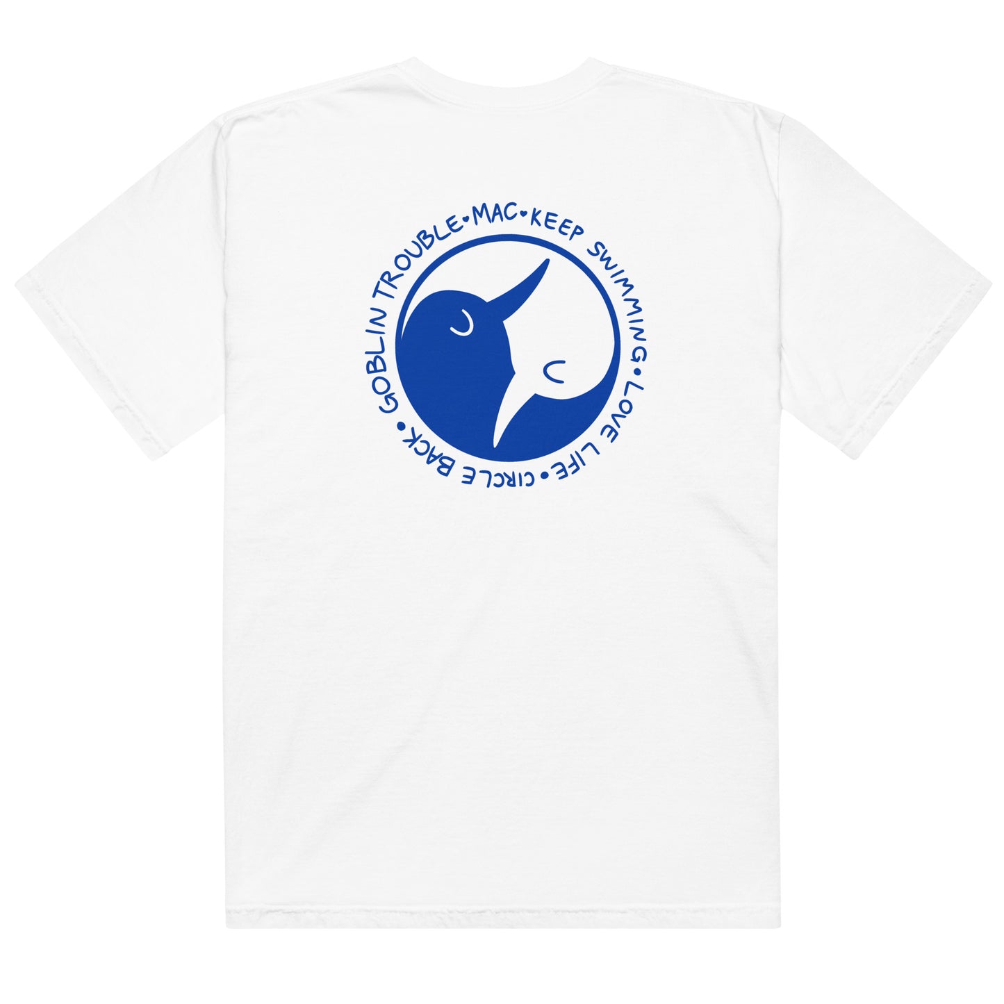 Keep Swimming tee (Blue Print)