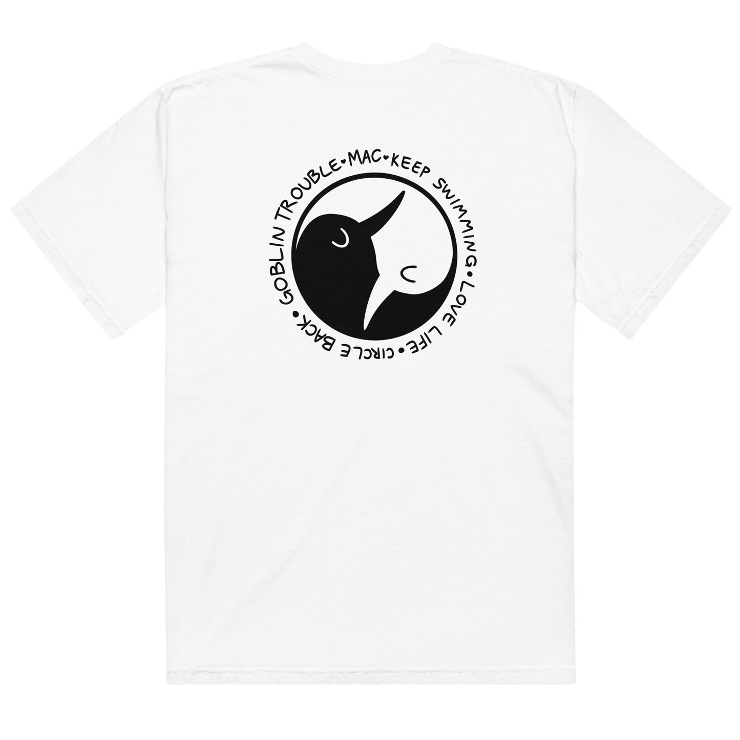 Keep Swimming tee (Black Print)