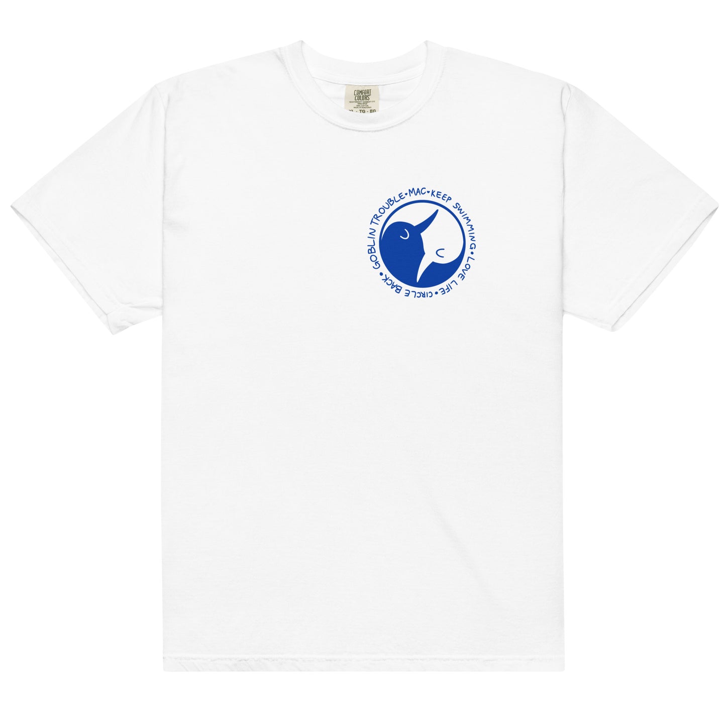 Keep Swimming tee (Blue Print)