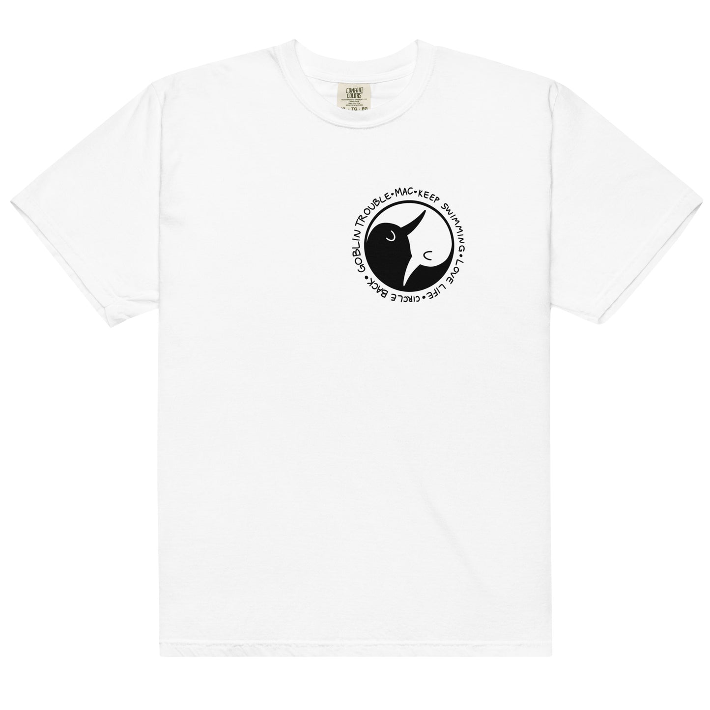 Keep Swimming tee (Black Print)